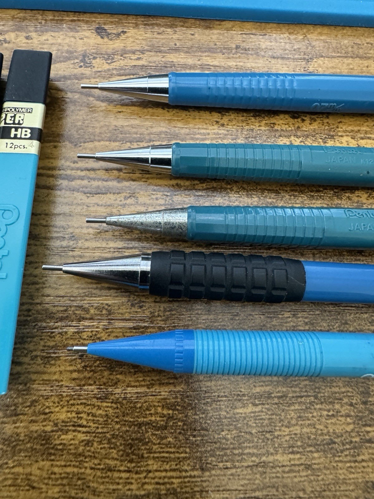 PENTEL Mechanical Pencil 0.7 mm Blue P207 A127 A3DX extra Lead & Erasers Refills