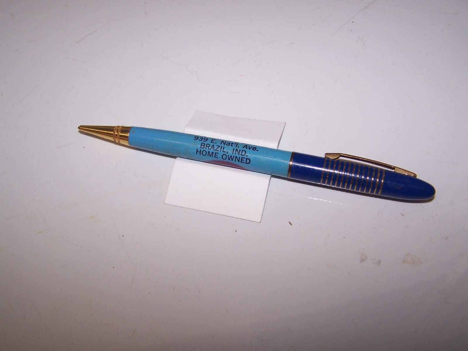 Vintage WEAVER’S SERVICE – ZEPHYR Gas & Oil – Mechanical Pencil BRAZIL INDIANA
