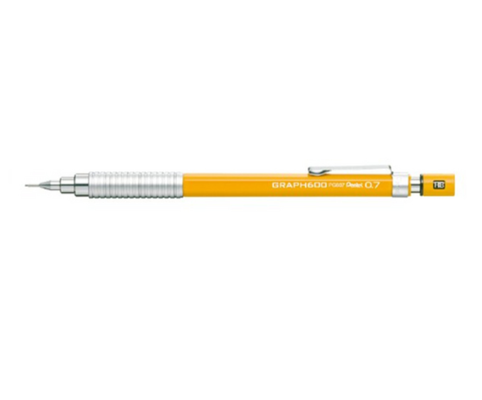 Pentel Graph 600 Drafting Knock Type Mechanical Pencil 0.7mm – PG 607 ( yellow )