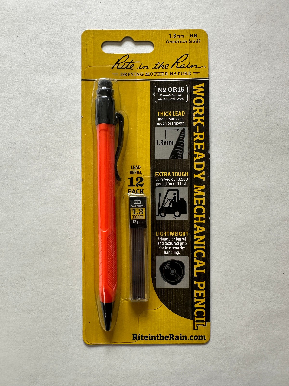 Lot of Rite in the Rain No 15 Mechanical Pencils 1.3mm HB – 9 Packs