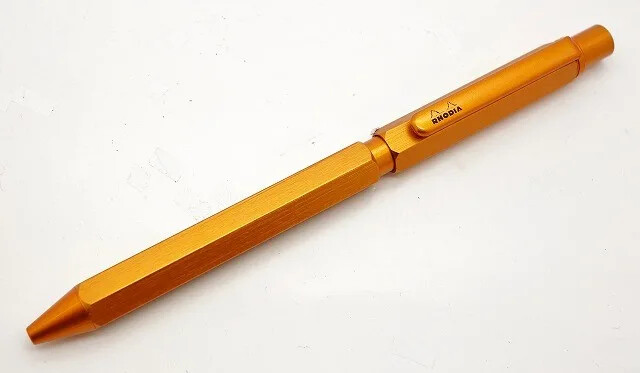 Rhodia Multi Mechanical Pencil 0.5mm Ballpoint Pen B/R Script Hexagonal Orange