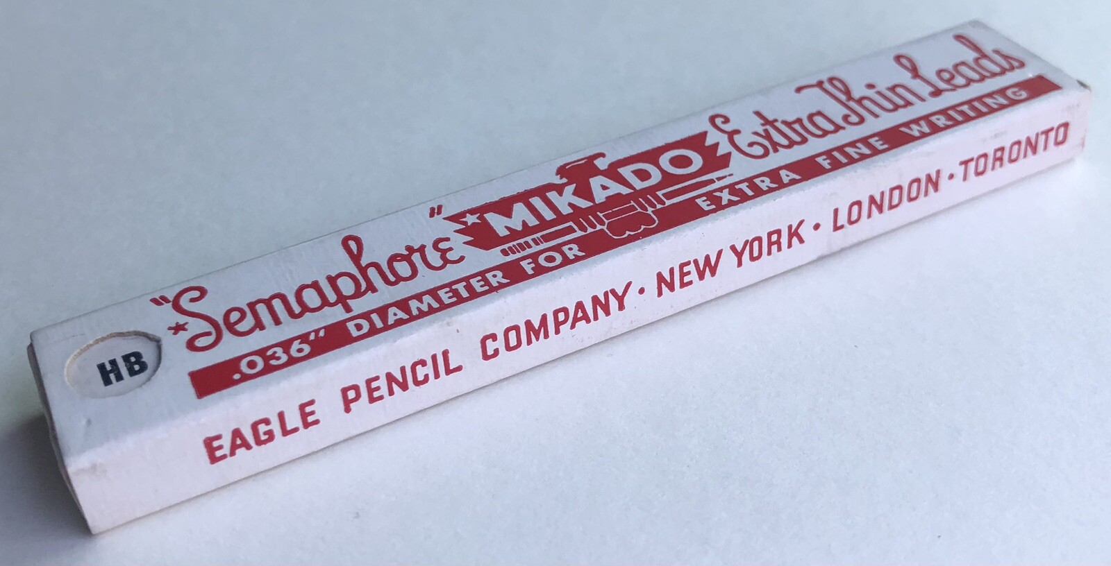 Vintage EAGLE MIKADO Mechanical Pencil Lead .9mm HB Black 4″ NOS 12pk USA