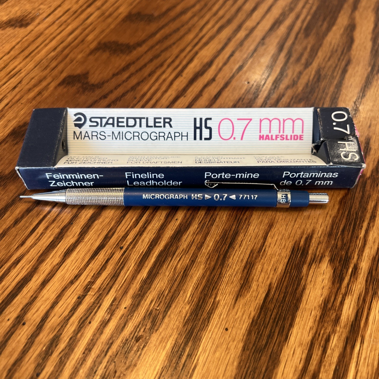 Staedtler Mars Micrograph HS 77117 Mechanical Drafting Pencil 0.7mm Vintage Rare