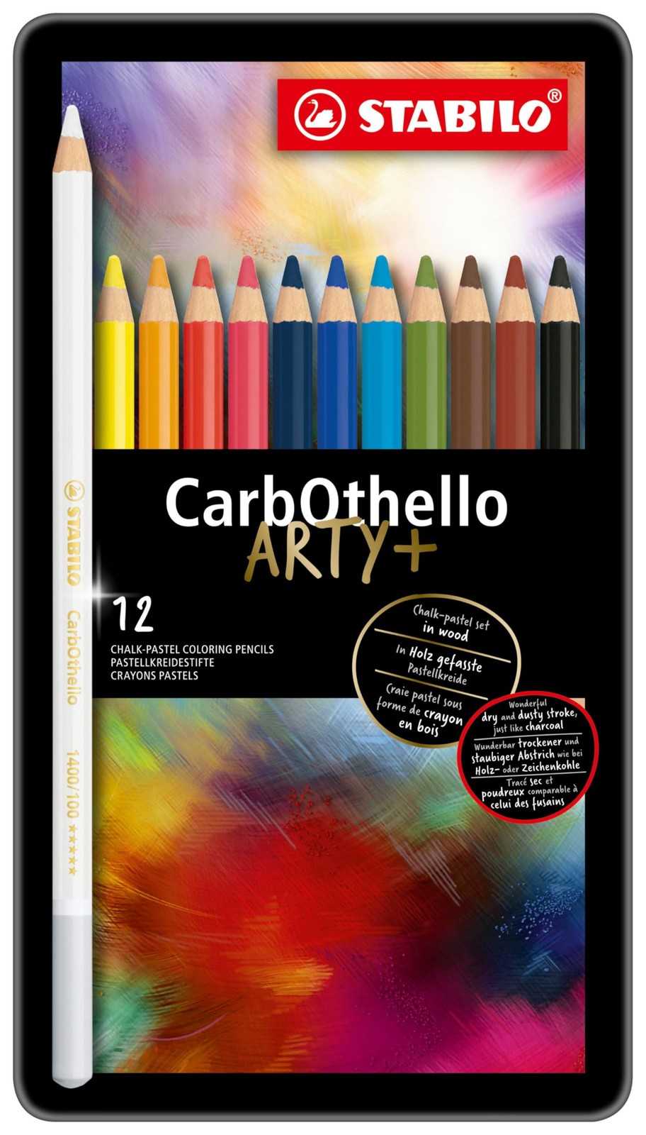 STABILO Chalk-Pastel Artist Colored 1 Count (Pack of 1), Assorted Colors