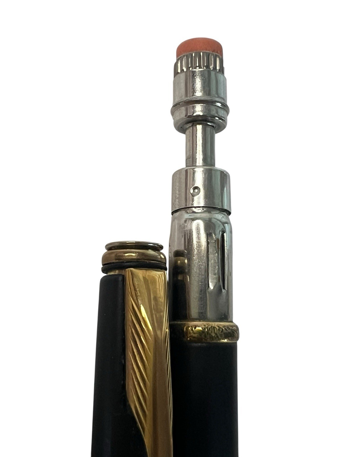Parker Mechanical Pencil USA Gold Black & Roller Ball Refill 4EBX Cartridge UK