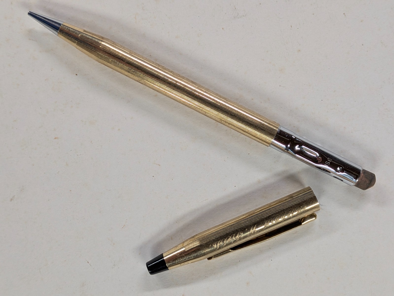 1970’s Vintage Cross 1/20, 10K Gold Filled Mechanical Pencil, Made in U.S.A.
