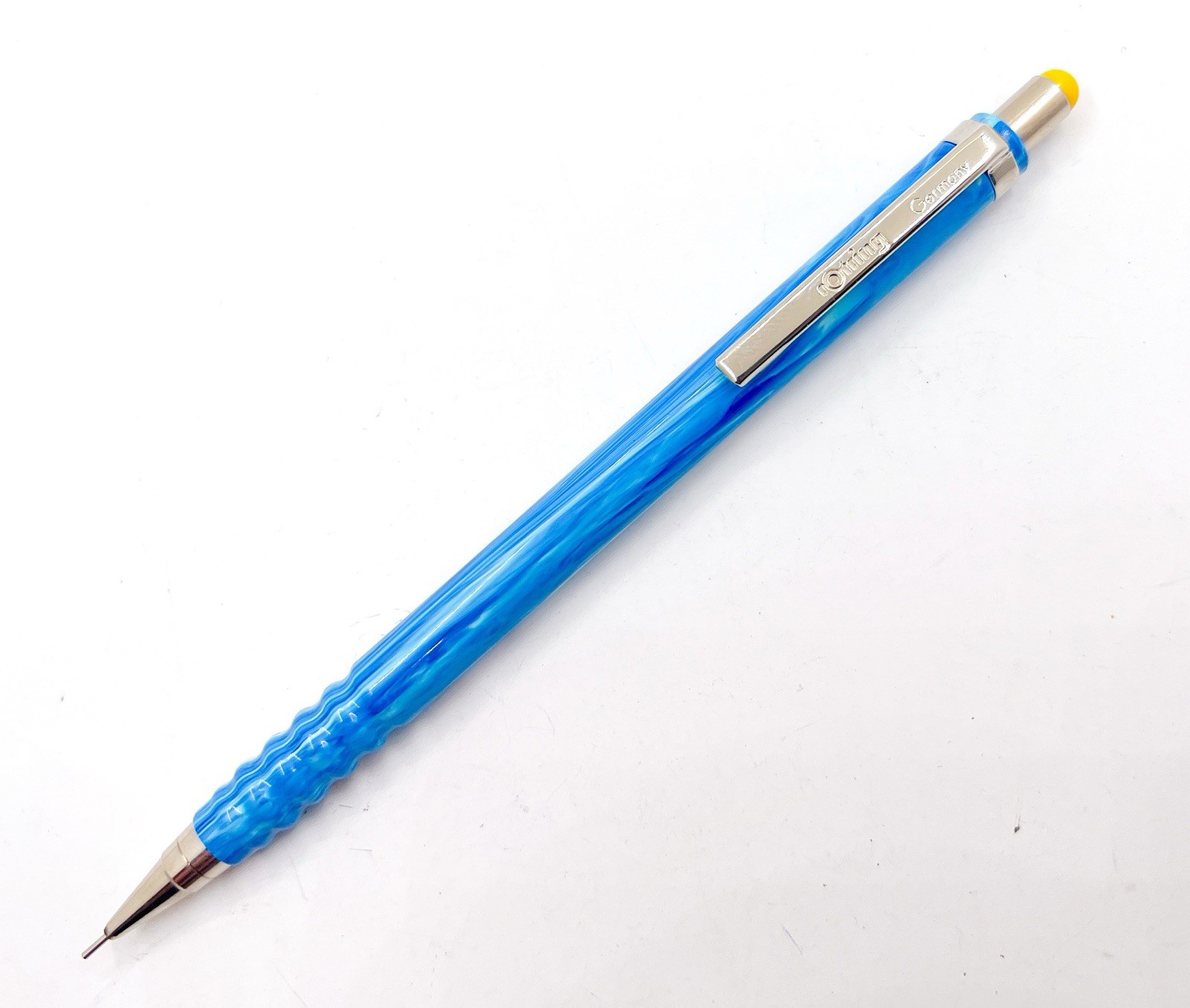 NOS rotring tikky special Mechanical Pencil marble Blue 0.3mm 0.35 Color Cap