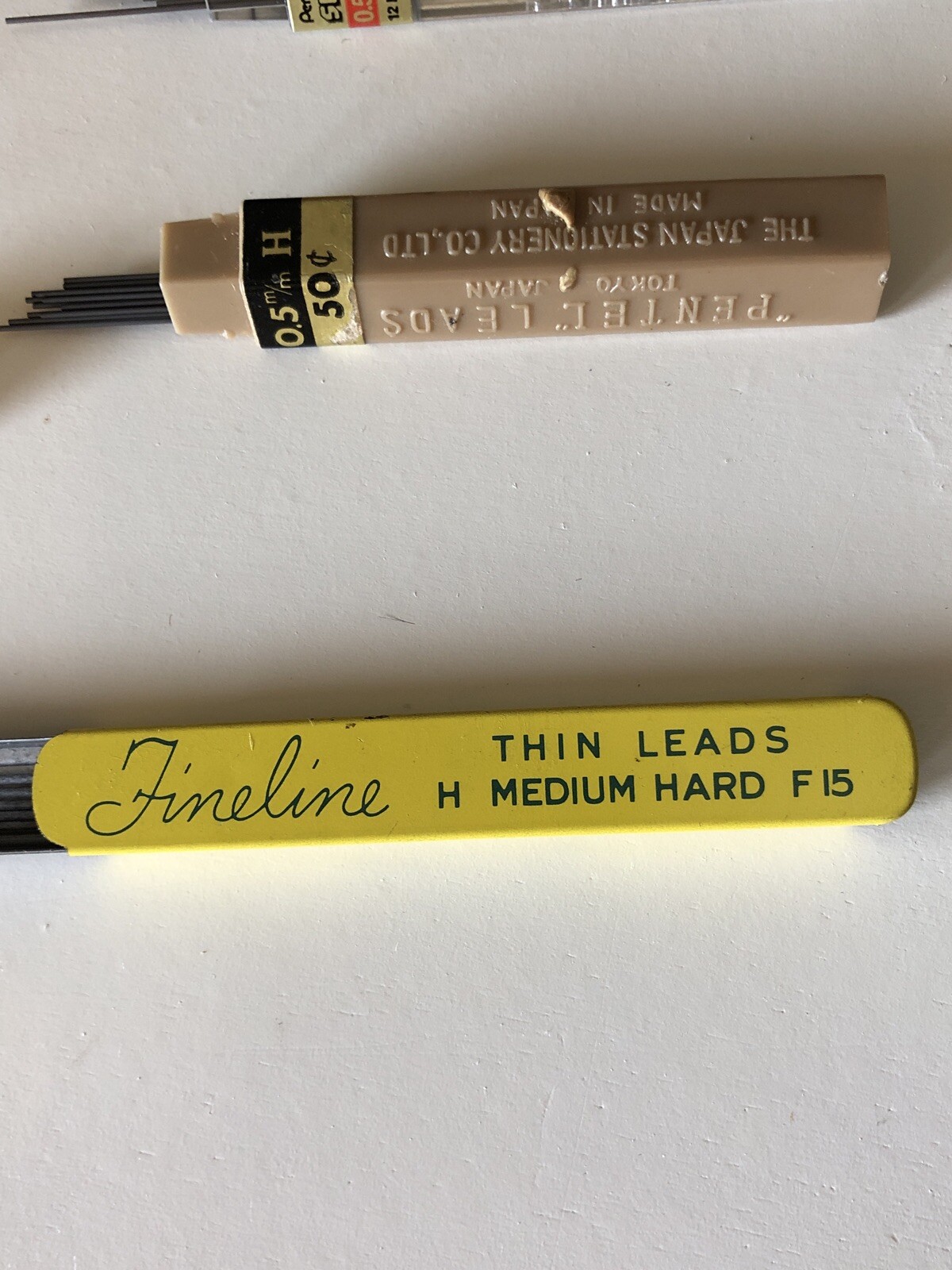 Lot Of 3 Tubes -Lead Mechanical Pencil Refills Pentel 0.5mm Sheaffer’s Fineline