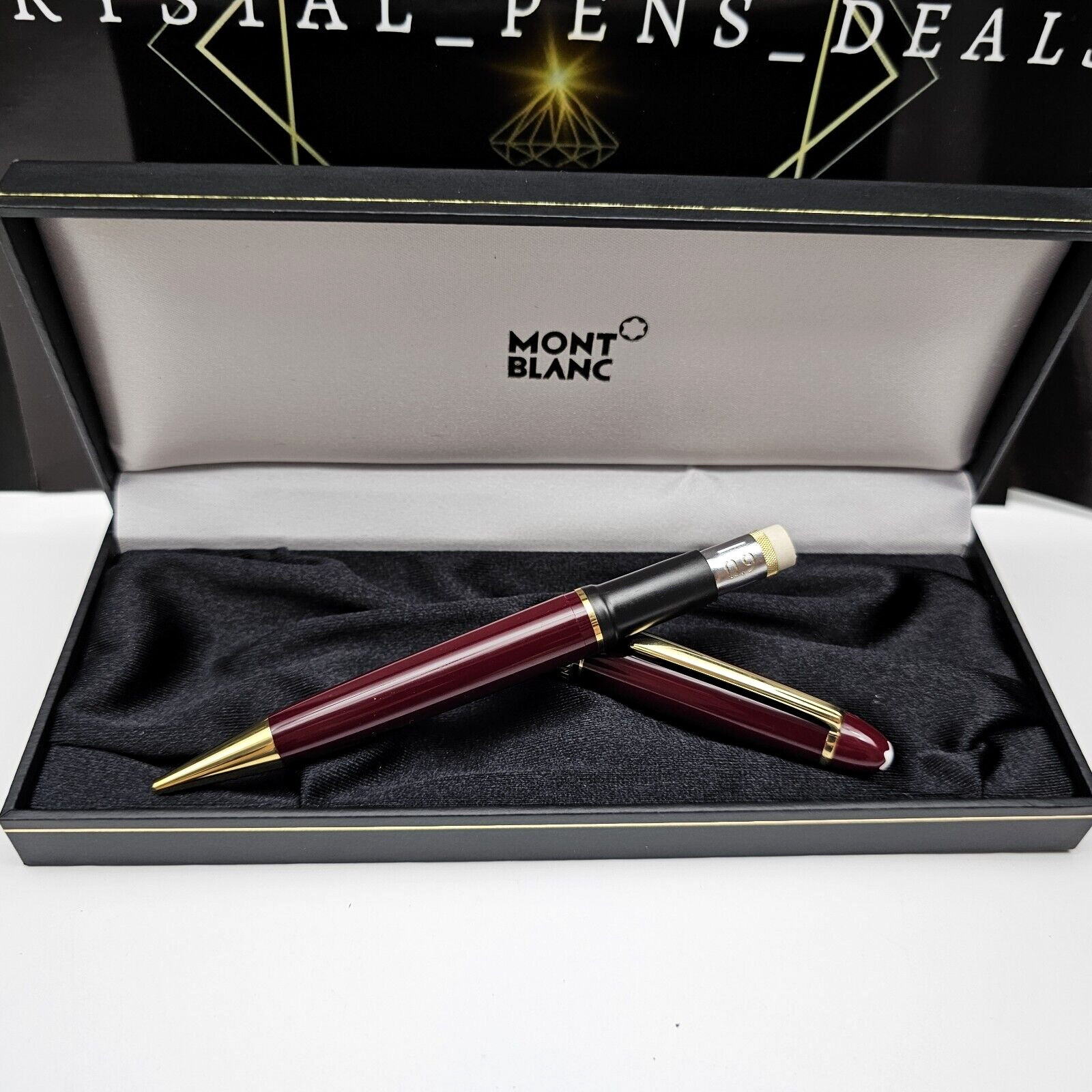 MONTBLANC Meisterstuck 167R LeGrand Burgundy / Red 0.9 mm Mechanical Pencil NEW!