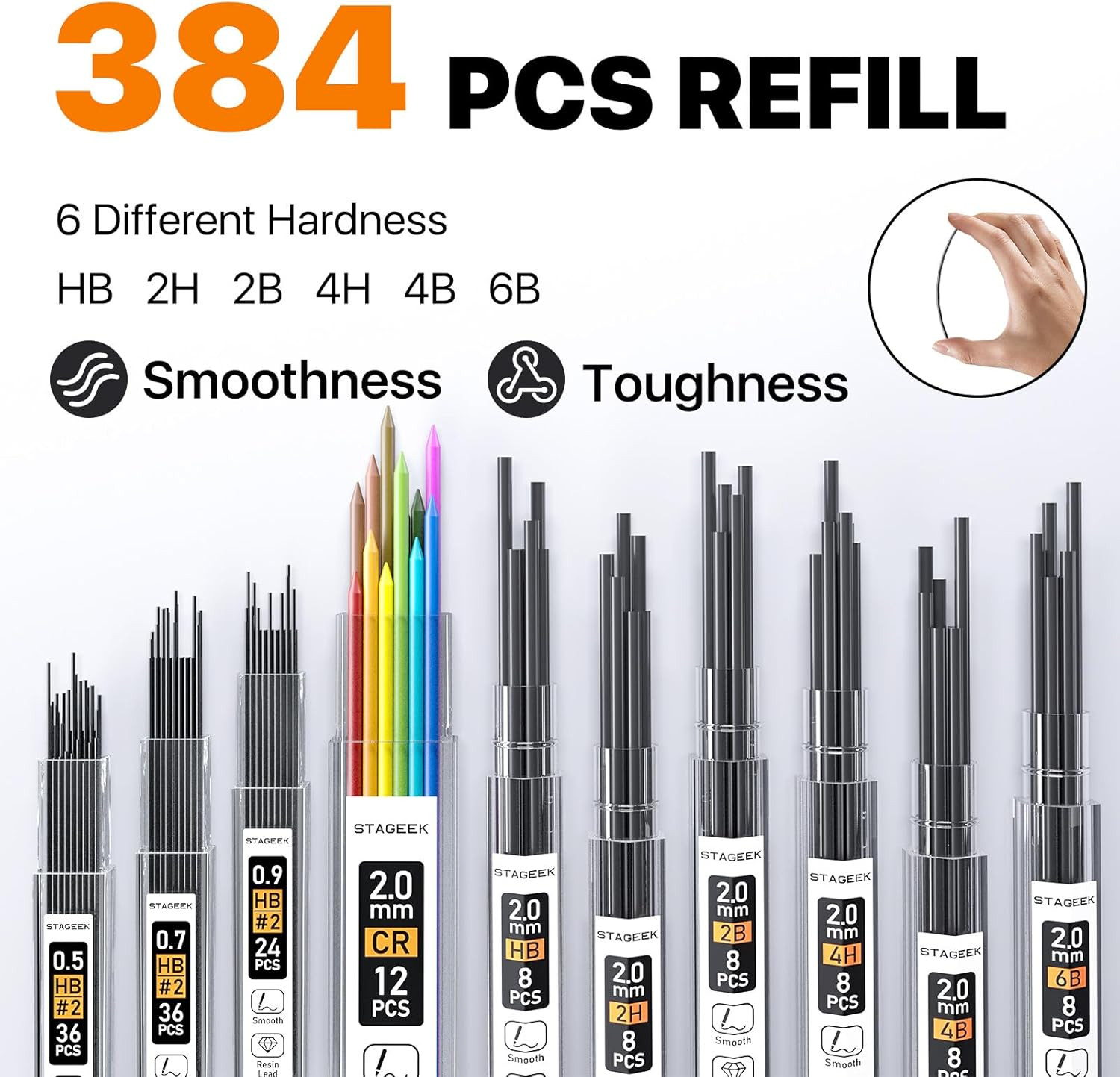 35Pcs Art Mechanical Pencil Set with Case, 0.5 0.7 0.9 2.0 Graphite Metal Drawin