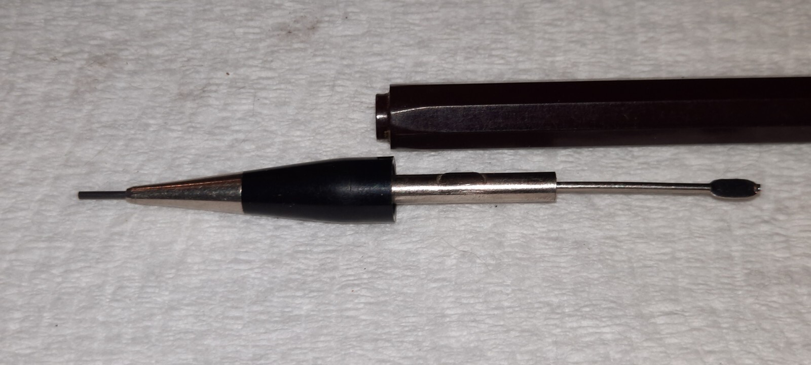 “AUTOPOINT…*For Real Thin Lead Only” Brown & Black/Chrome Trim Working Pencil