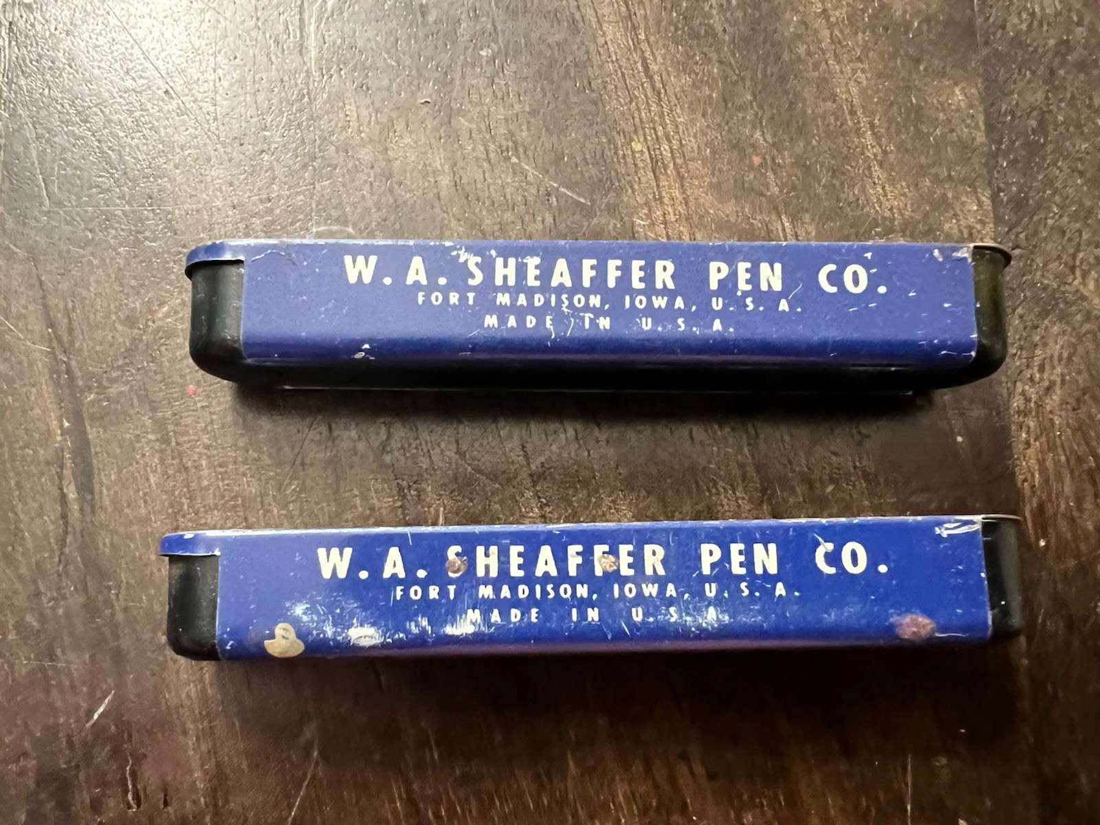 Vintage Sheaffer Fineline E Mechanical Pencil Erasers in Original Metal Tin USA
