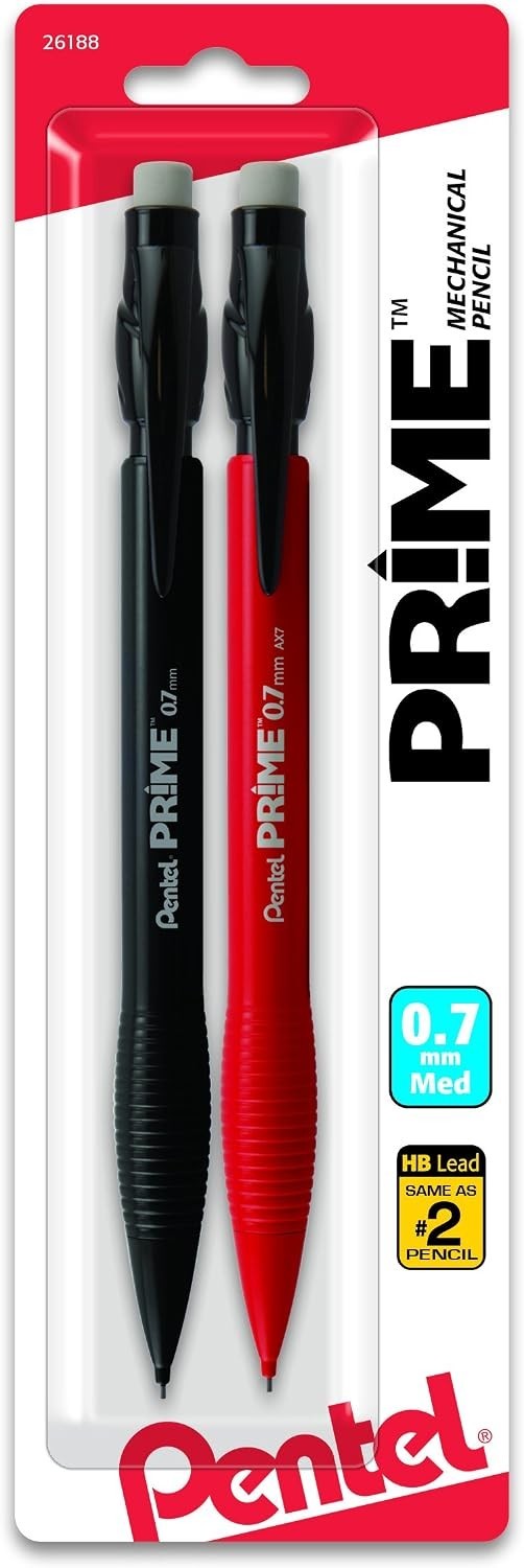 Super Hi-Polymer Lead Mechanical Pencils for Smooth Writing Experience, 2 Pack
