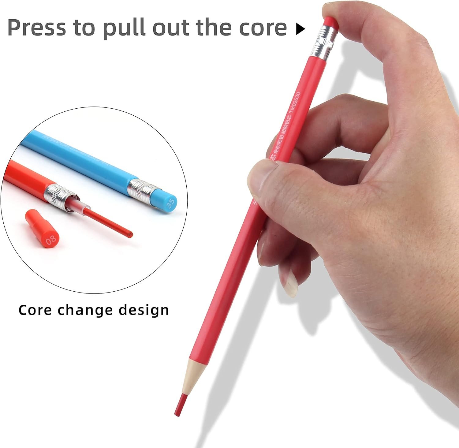 Colored Mechanical Pencil 2.6mm for Coloring and Drawing, Mechanical Colored Pen