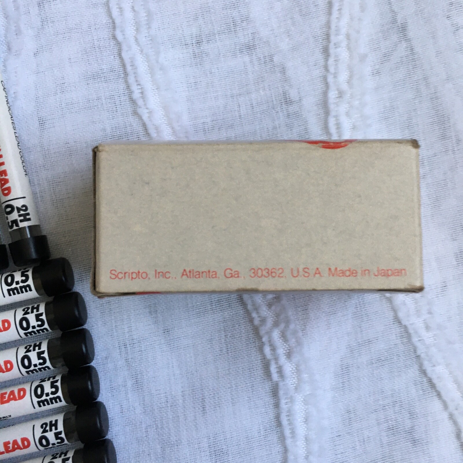 VTG Scripto Ultra Thin Lead 0.5mm 2H 12 Tubes F230 F350 Japan Made NEW NOS NIB