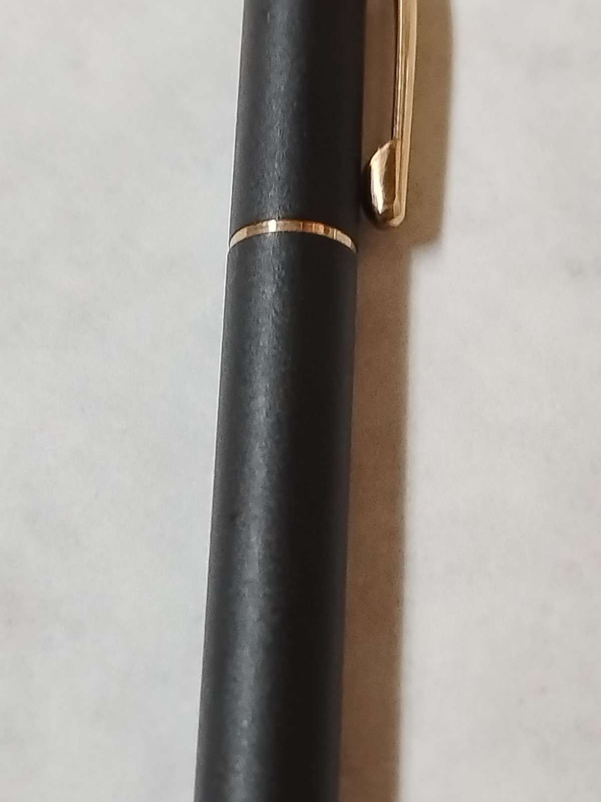 Vintage Cross Matte Black Gold Trim Mechanical Pencil J&L Steel Emblem Works #L2