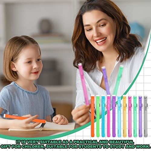 48 Pcs Retractable Mechanical Erasers – Portable Grip Pen Erasers for School, Of