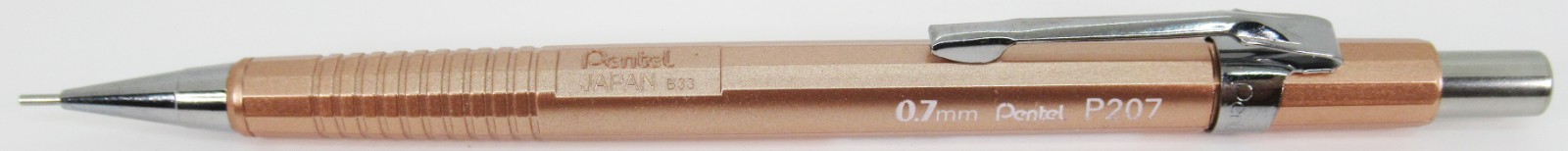 Pentel P200 Collection Metallics – Rose Gold, Set of 3 (Brazil)