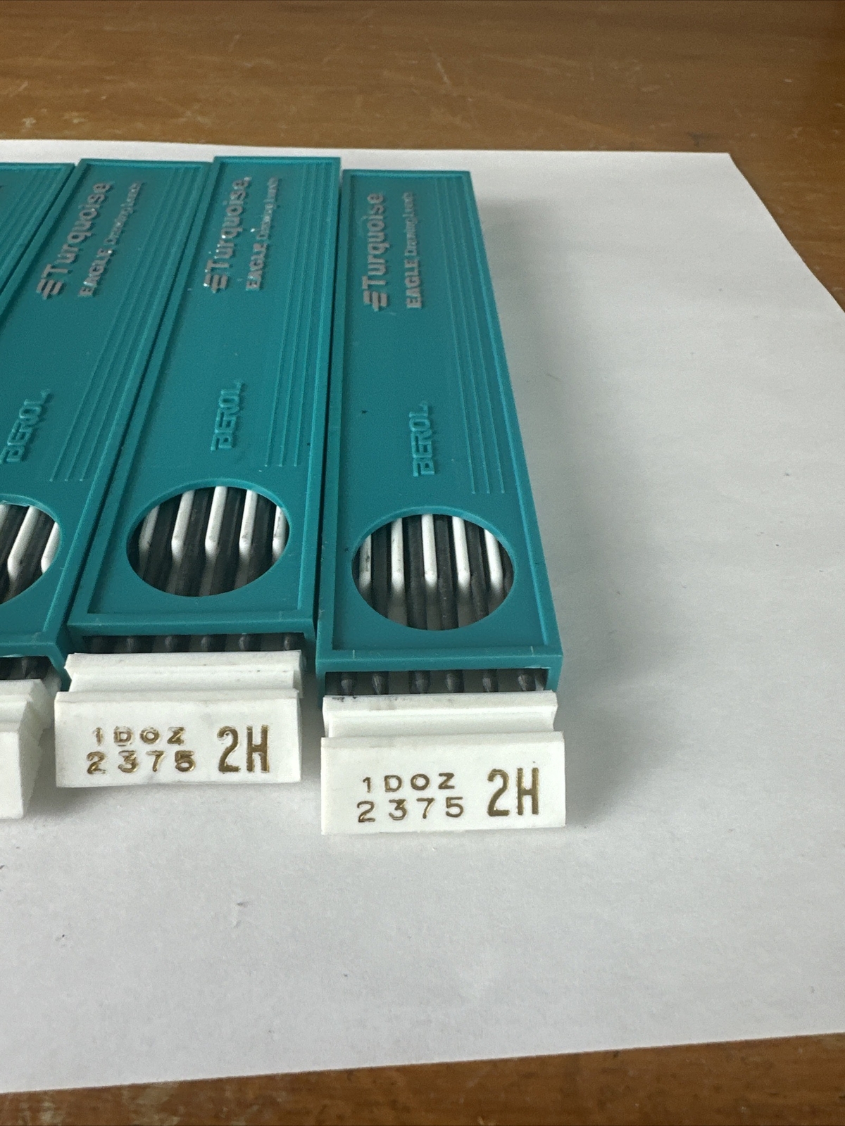 Berol Turquoise Eagle Drawing Leads Lot Of 5 Packs w/ 12 ea #2375 2H NOS