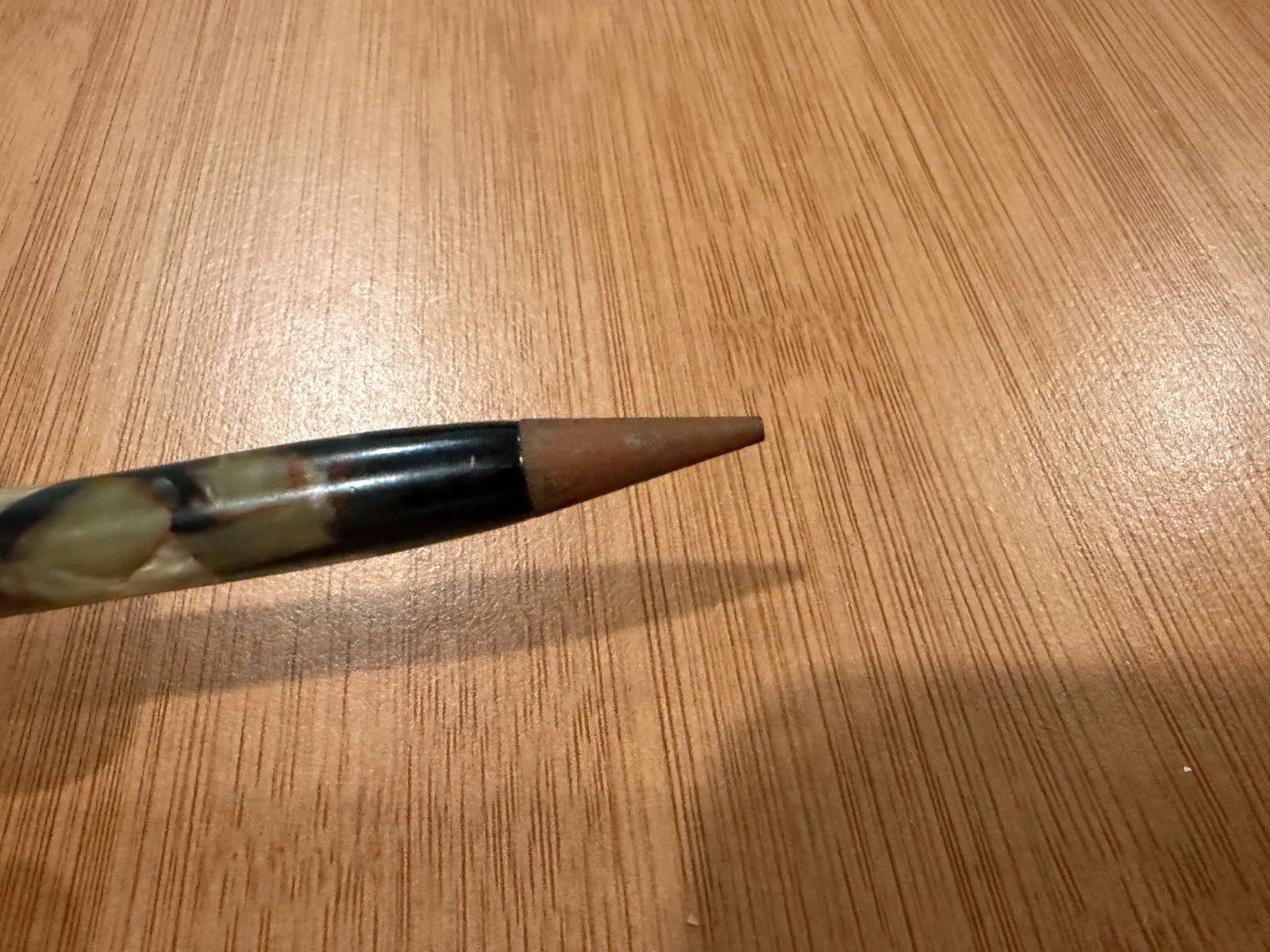 Vintage Wearever Green Black Camo Plastic or Celluloid Mechanical Pencil