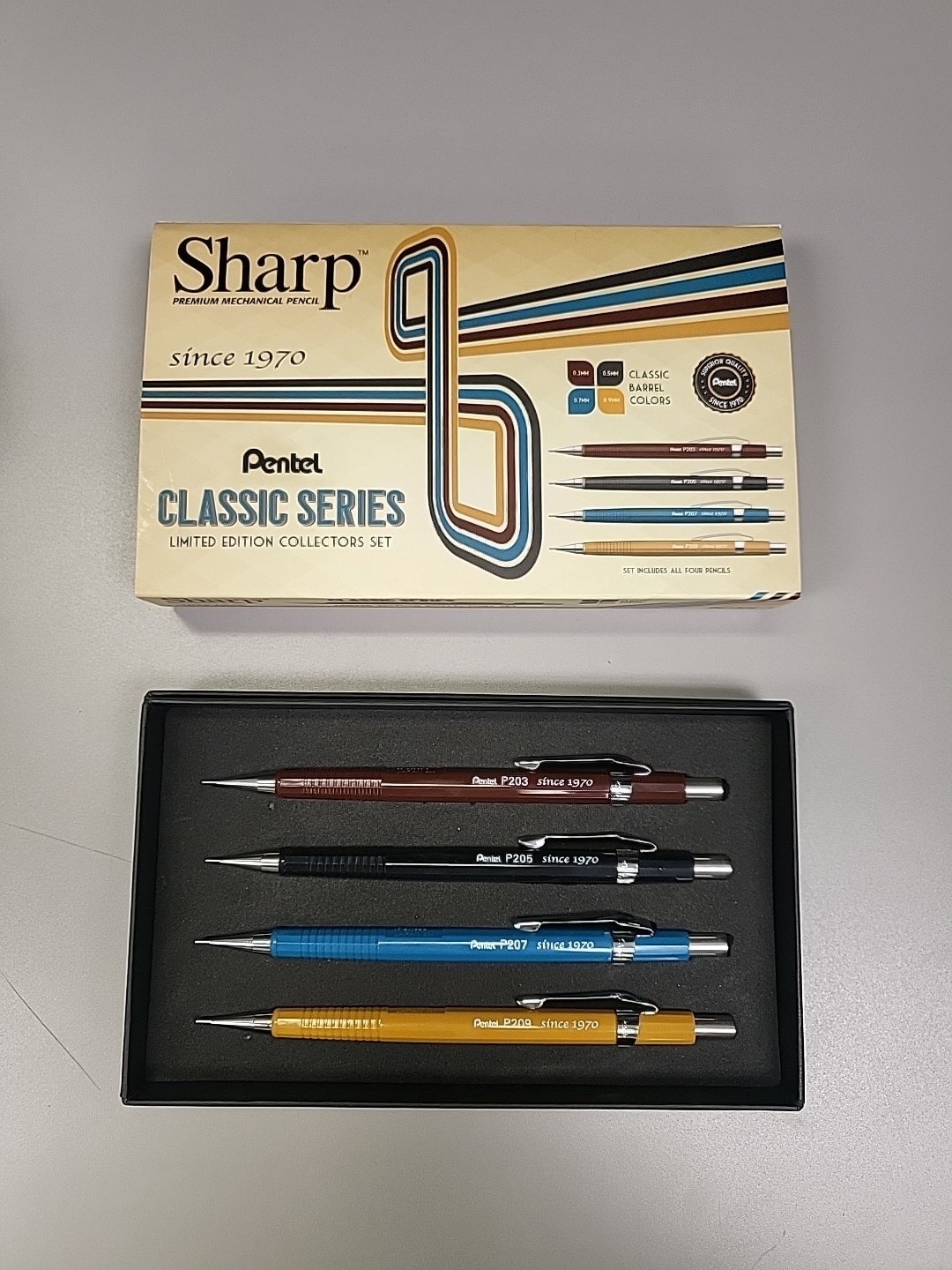 Pentel Sharp Classic Box Set – Since 1970, Set of 4