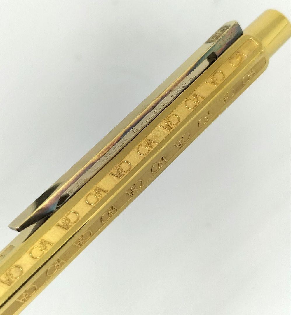 Caran d’Ache Ecridor Hexagonal Mechanical Pencil Gold 18K Gold Plated