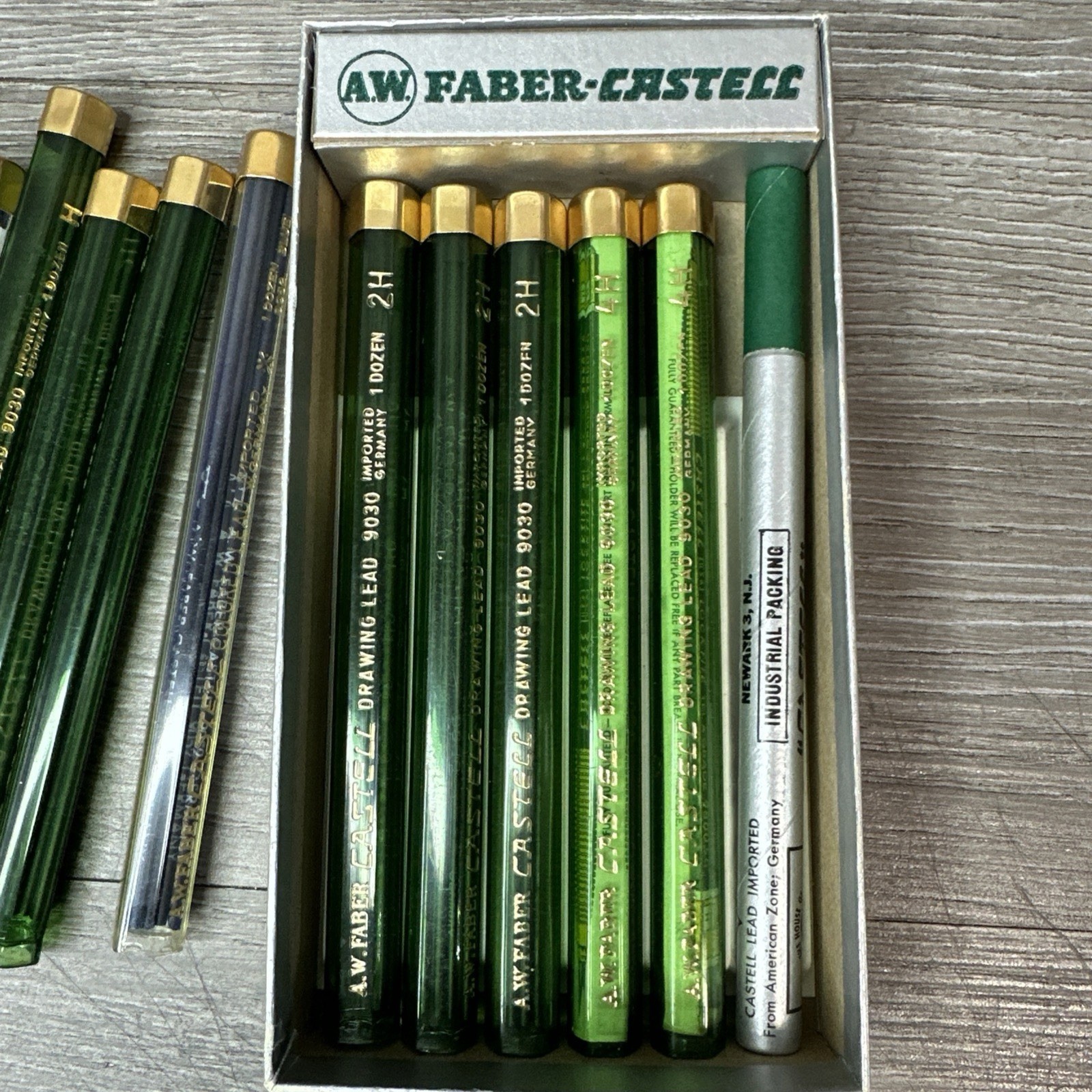 Faber Castell Drawing Leads Mixed 6H 4H 2H H and Blue 9052 Read Description