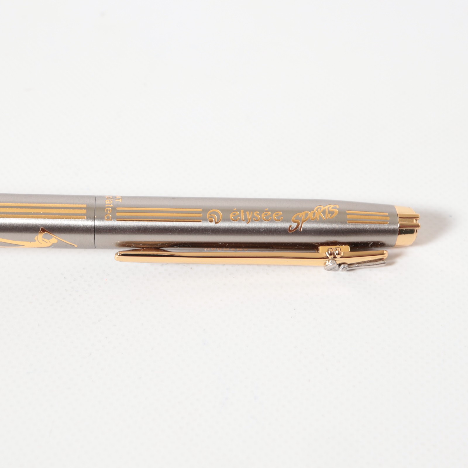 Elysee Sports Series Golf Mechanical Pencil 24K Gold Electroplated W/Box Papers