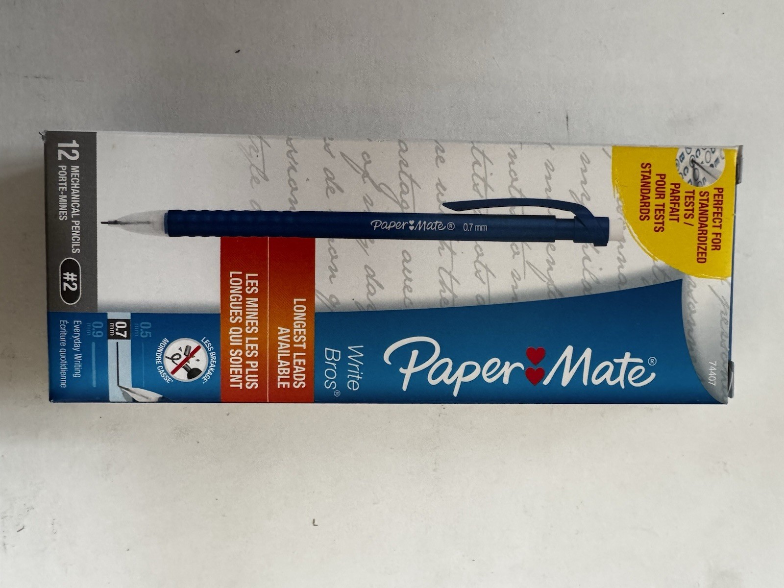 Paper Mate Write Bros Mechanical Pencils #2 0.7mm 12 count (2 Pack) School