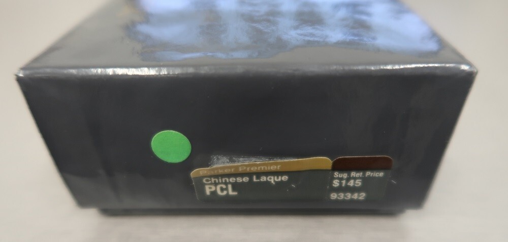 Parker Premier Chinese Lacque Pencil Black & Gold Trim Made In France Engraved