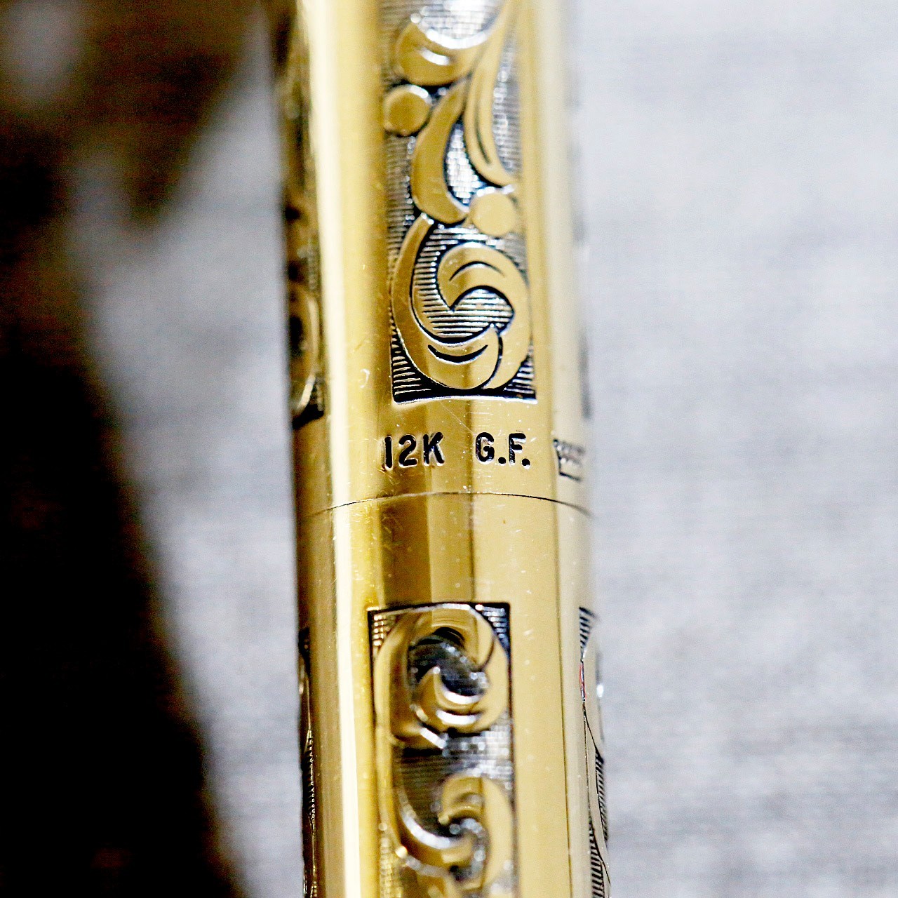 Vintage Sheaffer Mechanical Pencil 12K GF Gold Filled Floral Engraved USA