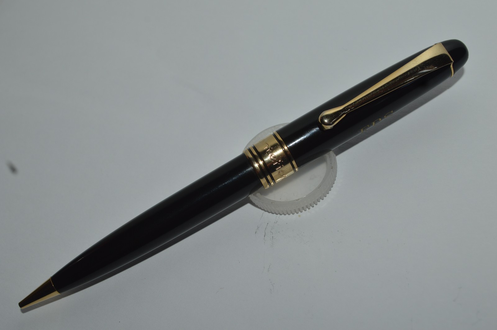 MONTEFIORE Mechanical Pencil Black Lacquer Finish FPS Engraved Excellent Condit