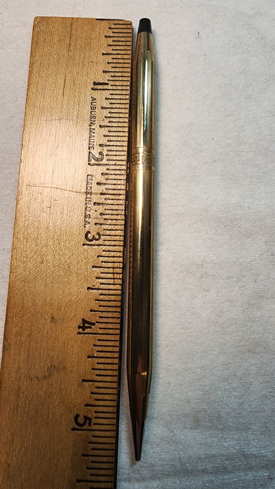 Vintage Cross Mechanical Pencil 1/20 10k Gold Filled with soft case, Engraved
