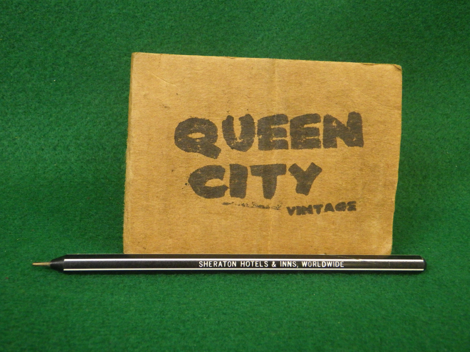 1970s 1980s vintage plastic hexagon shaped advertising pen Sheraton Hotels & Inn