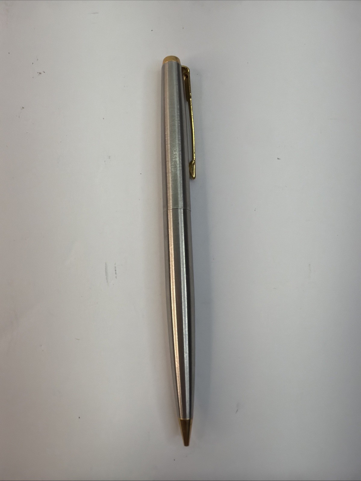 VTG Parker Mechanical Lead Pencil Stainless Steel & Gold Tone Trim Office USA
