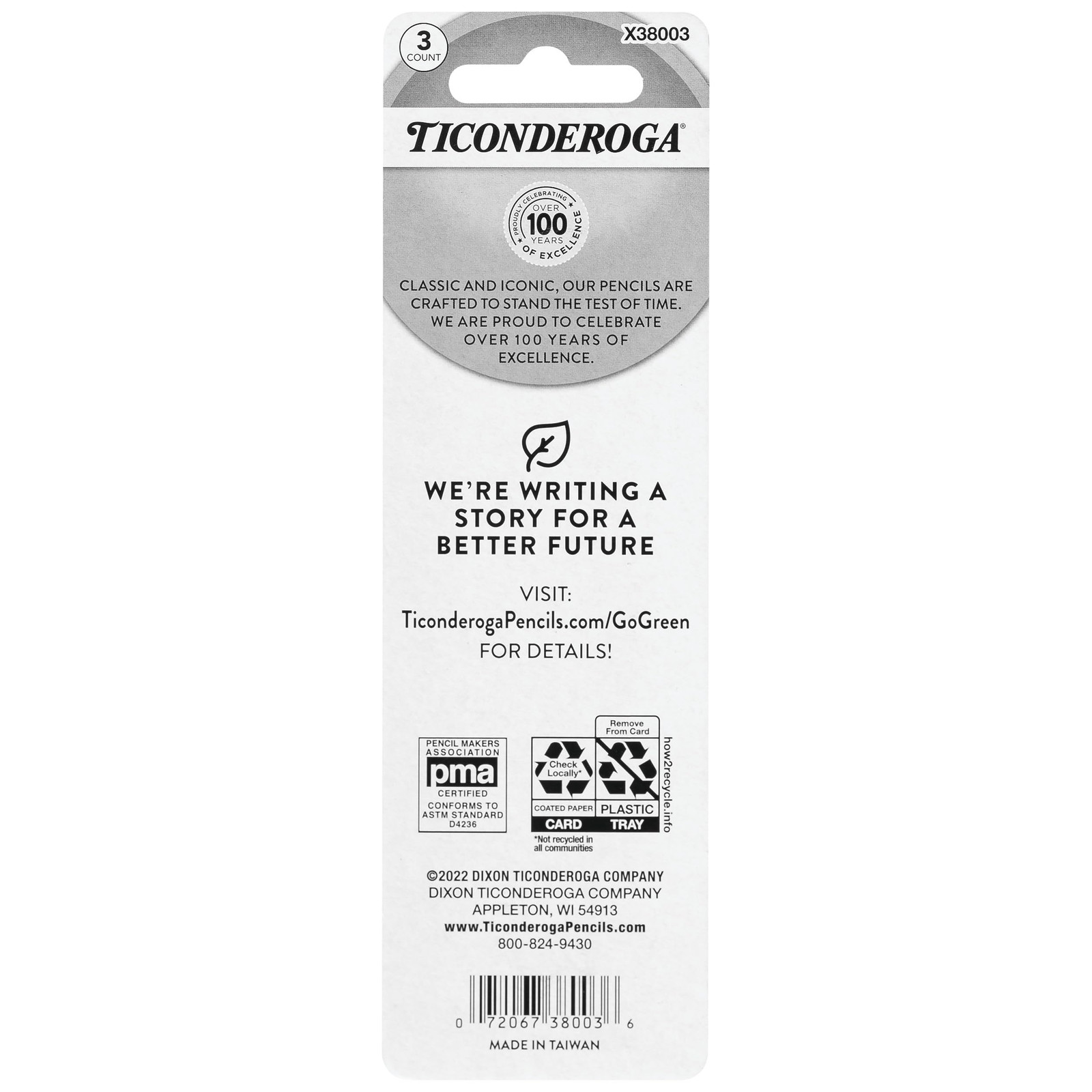 Retractable Eraser Refills, White, 3 Count, 6 Packs (X38003)
