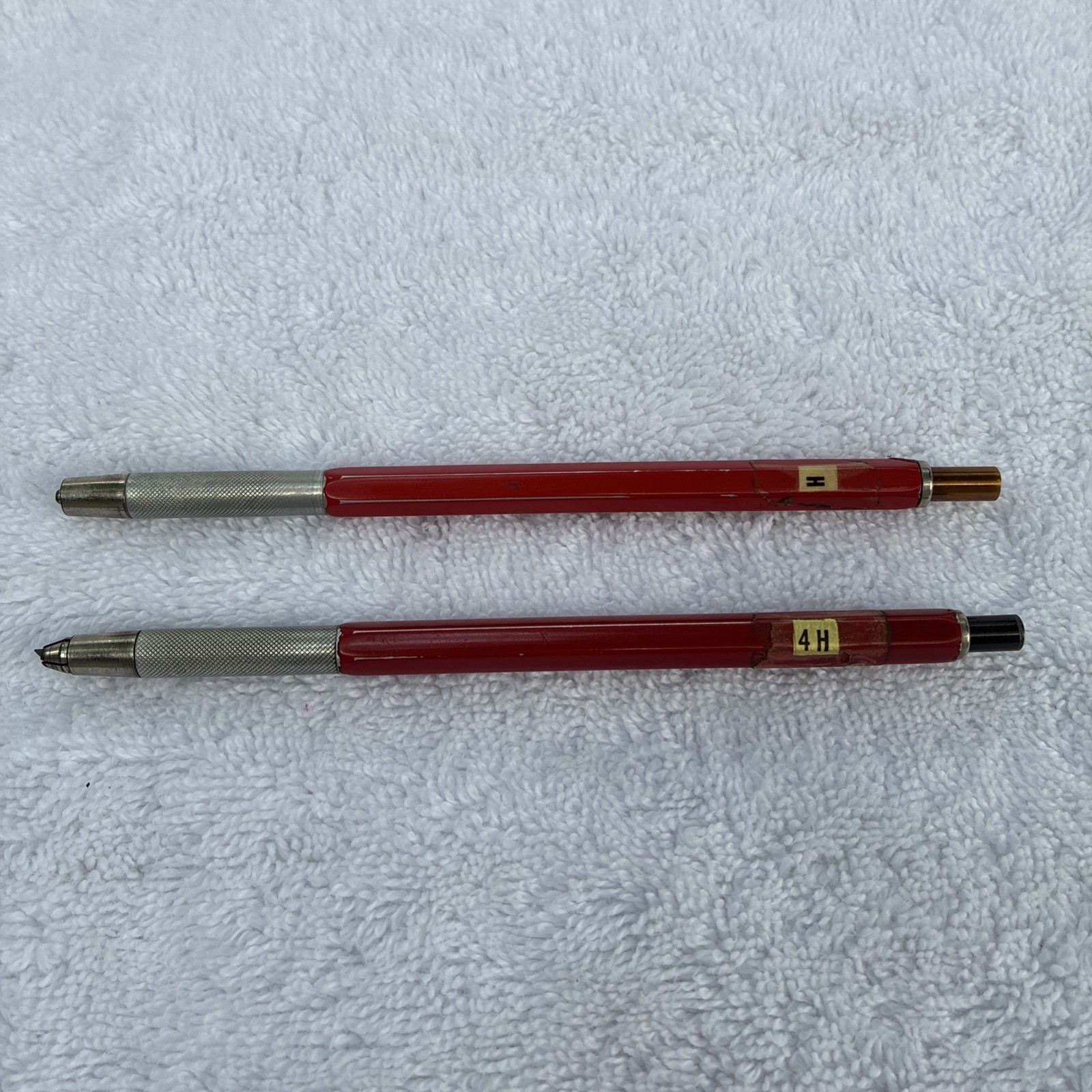 Koh I Noor Technigraph Adapto 5611 Clutch Mechanical Pencil Red Lot Of 2 Italy