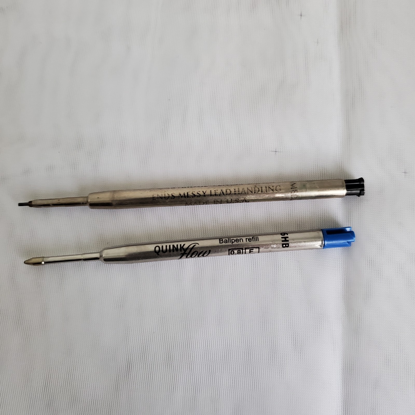 Parker Jotter Red Mechanical Pencil Brass Threads W/ Extra Blue Pen Refill