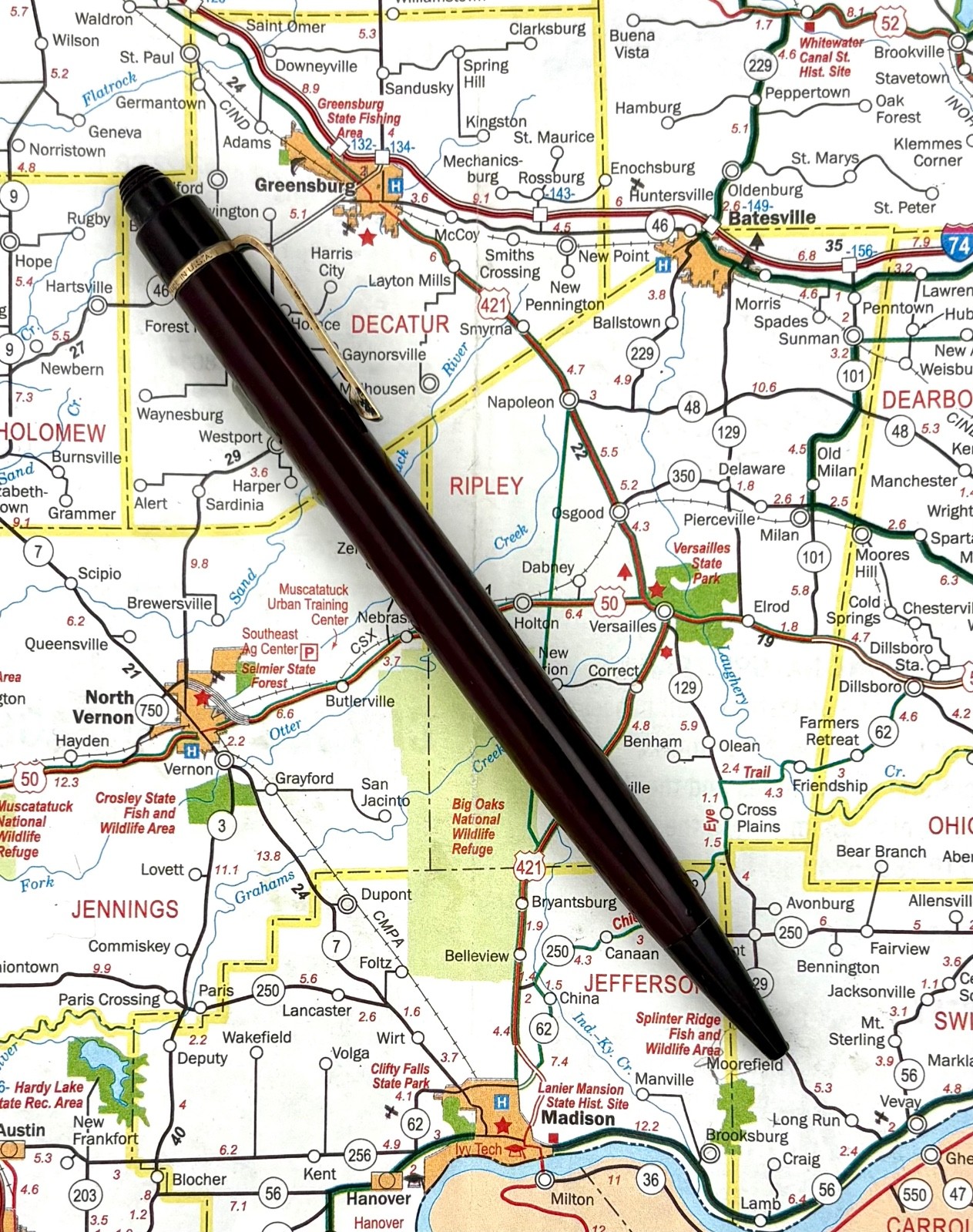 Vintage Eversharp Skyline Dark Burgundy Mechanical Pencil Standard Size