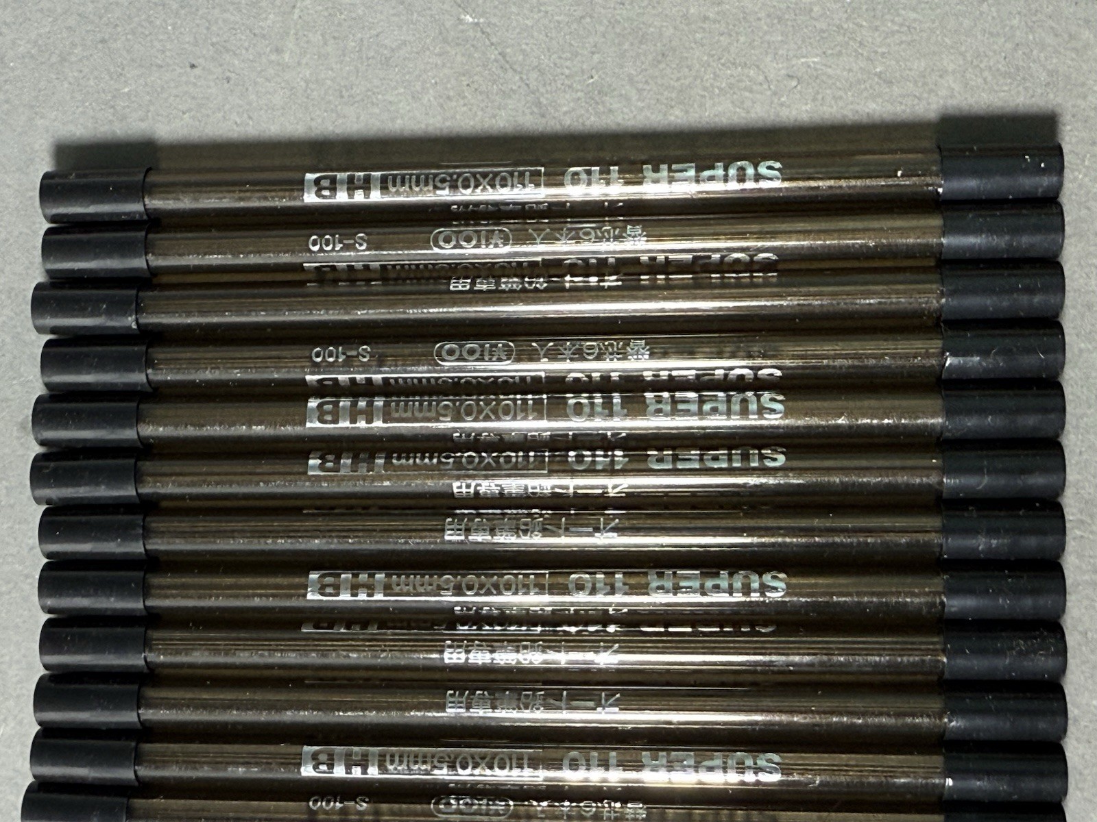 Box of Vintage Japanese Pencil Leads OHTO SUPER LONG 110mm HB 20 tubes NOS 0.5