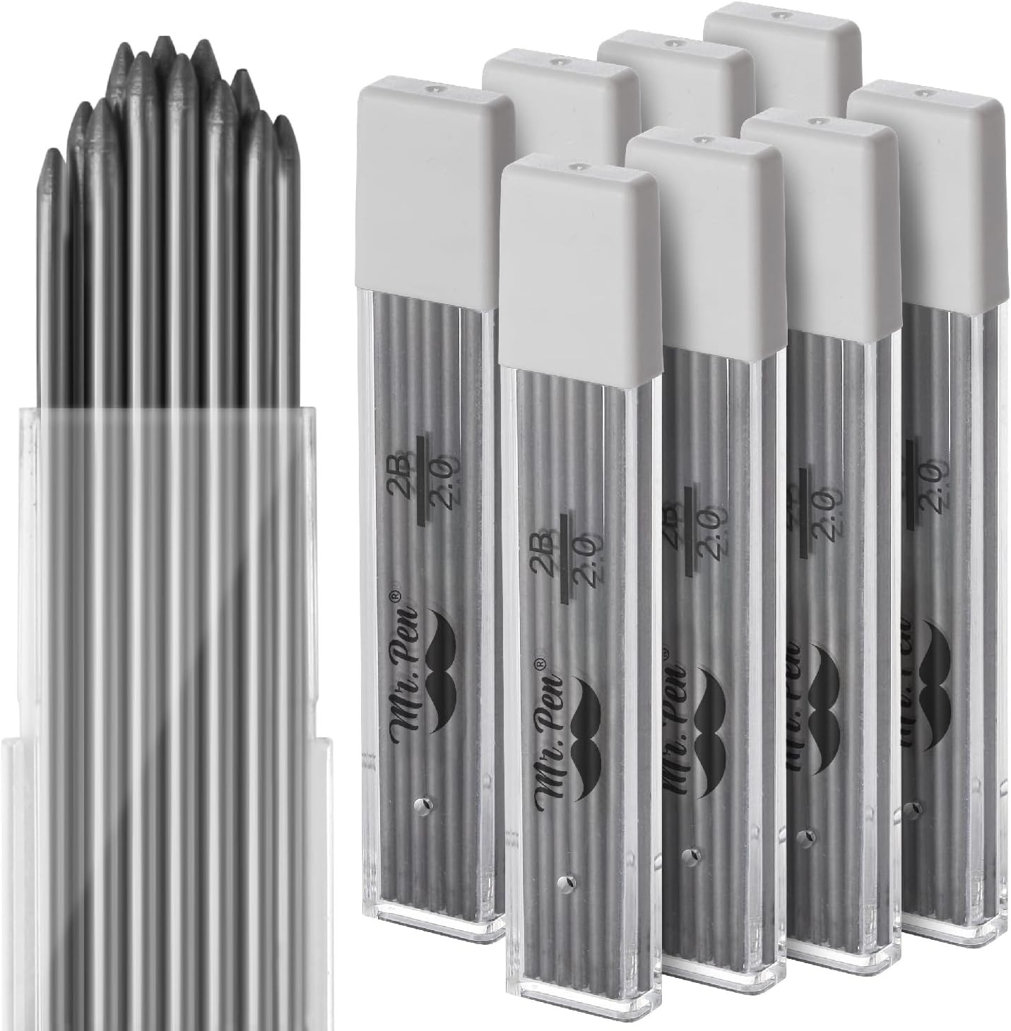 Mr. Pen- 96 Pack Extra Bold 2mm Pencil Lead Refills for Mechanical Pencils