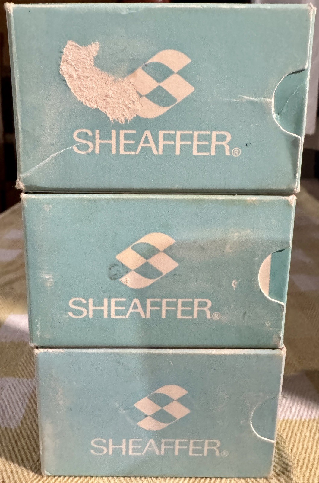 LOT of Vintage Sheaffer FINELINE Erasers (3) Boxes U & E 12 packages 25c each