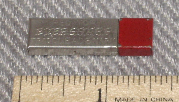 VTG EUC 1920s RED TOP EVERSHARP Wahl Co Metal Tin with 2 HB Pencil Leads FS!