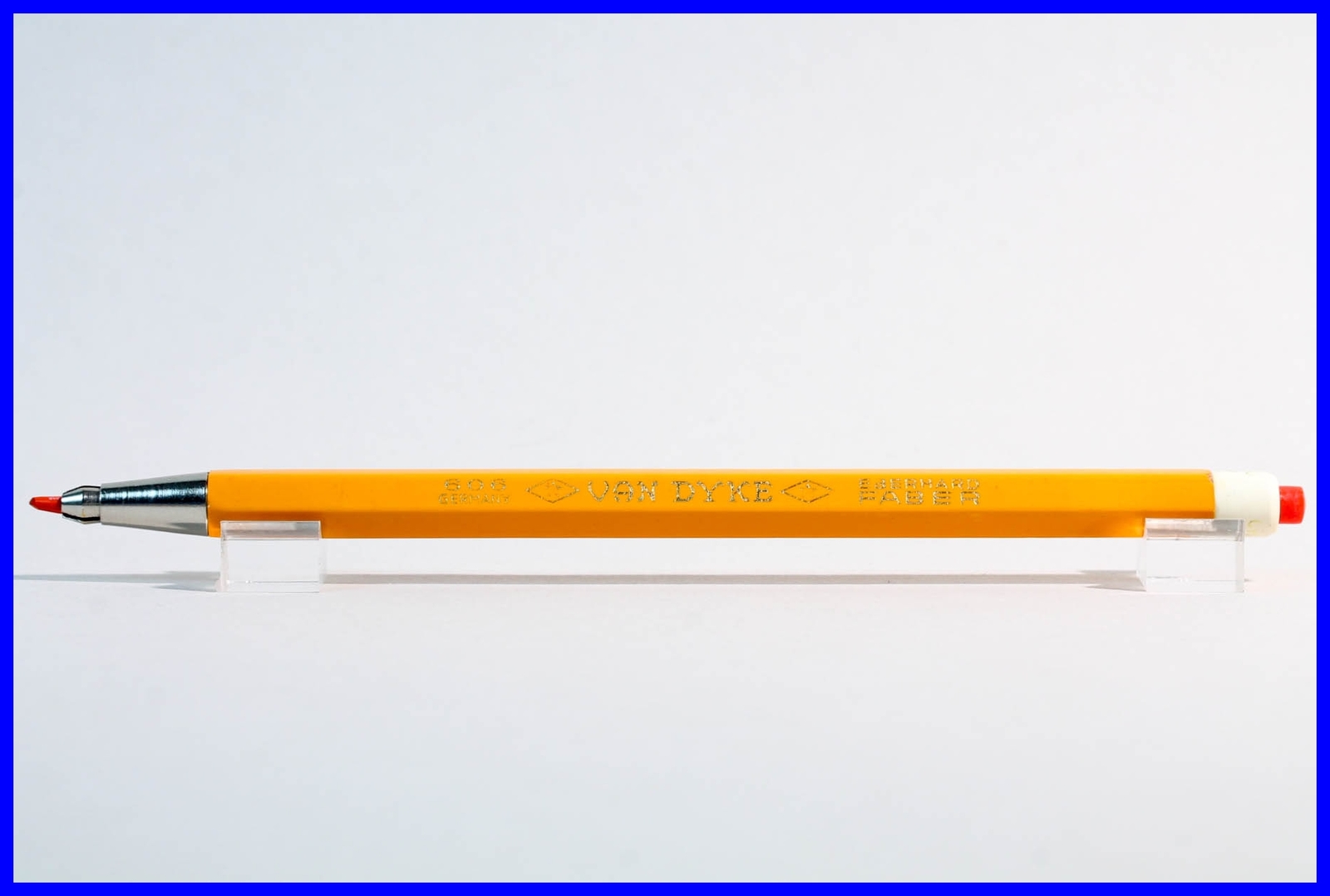 Red pusher EBERHARD FABER 606 ” VAN DYKE ” CHR MO LEADHOLDER pencil 2 mm