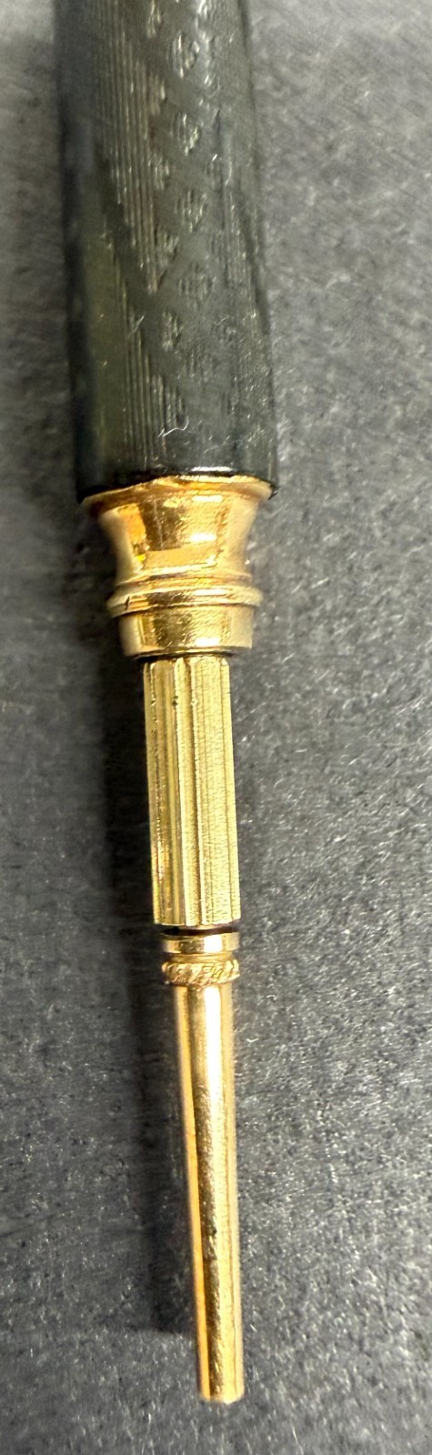 Antique Victorian William S Hicks Telescopic Magic Pencil 1871 Patent Gold BHR
