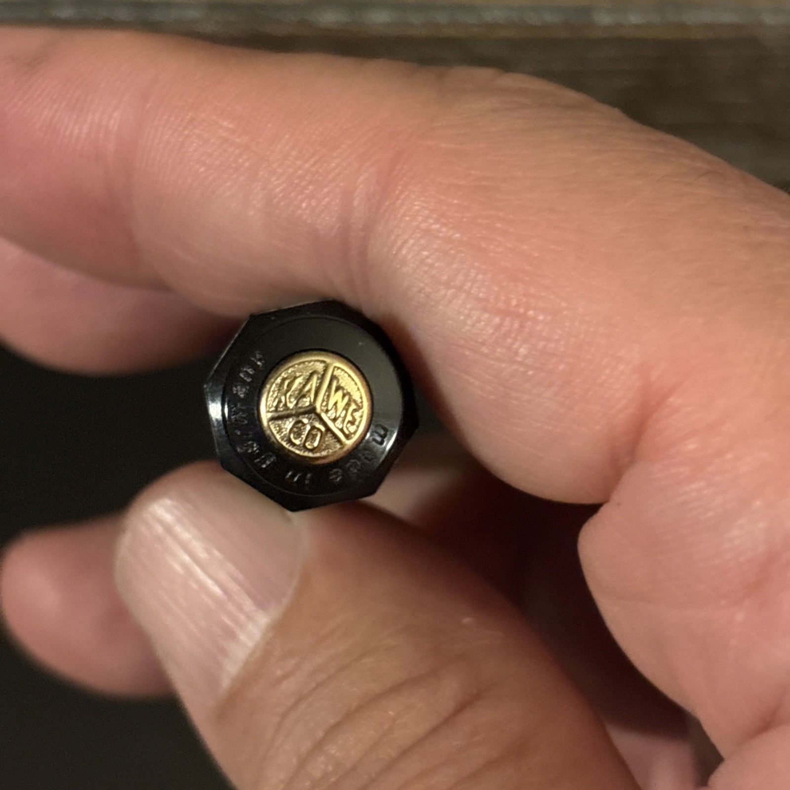 Kaweco Mechanical Pencil Skyline Plastic Barrel, Sport Black With Gold Trim