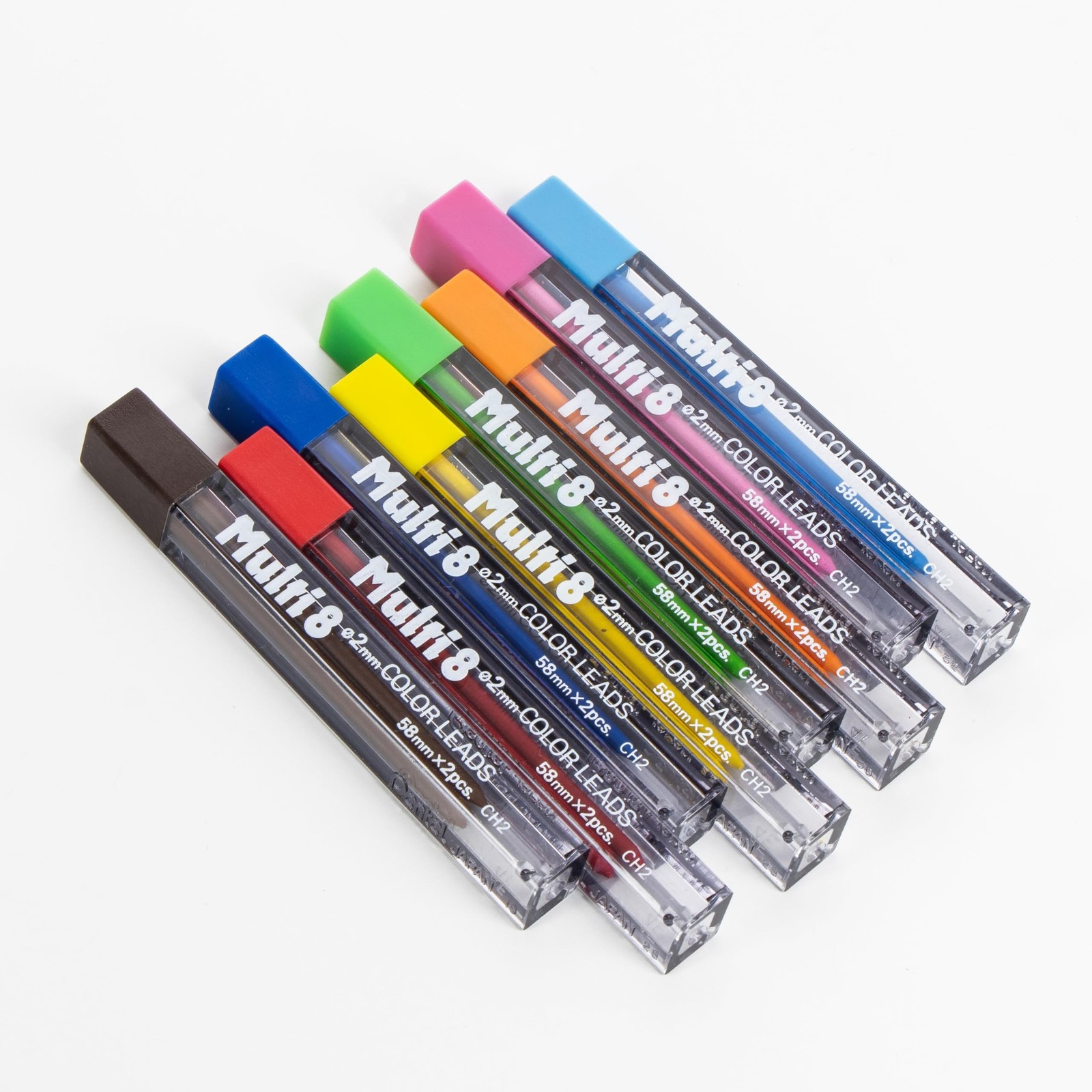 Pentel 8 Color Automatic Pencil Set, Assorted Accent Clip Colors, 8 Color Lead
