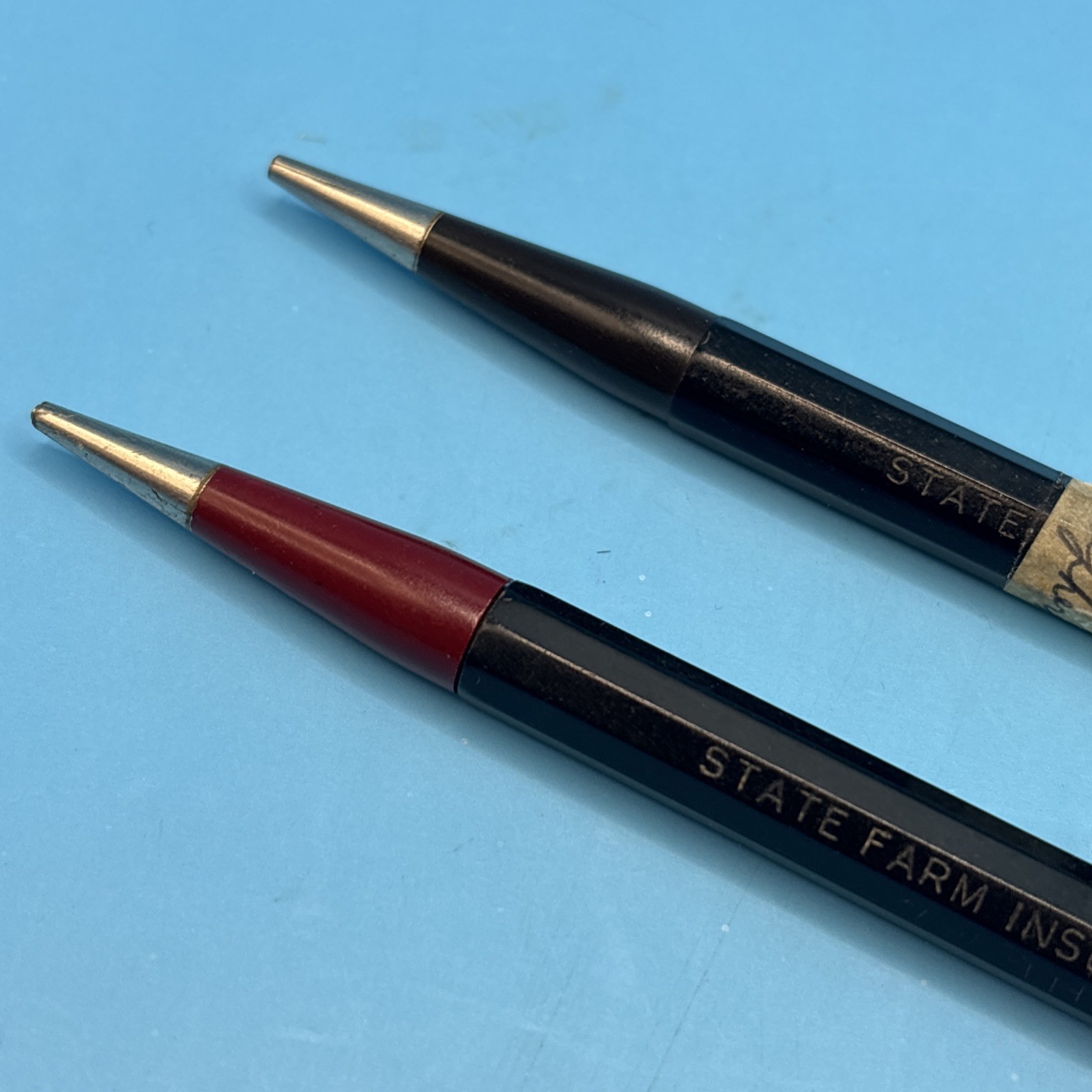 VTG Lot of Two (2) State Farm Insurance 6″ Long Autopoint Mechanical Pencils