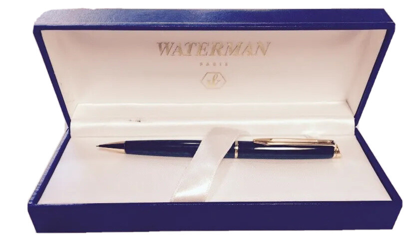 Vintage Waterman Hemisphere Writing Pencil Marbled Green & Gold Trim 0.5 mm NOS