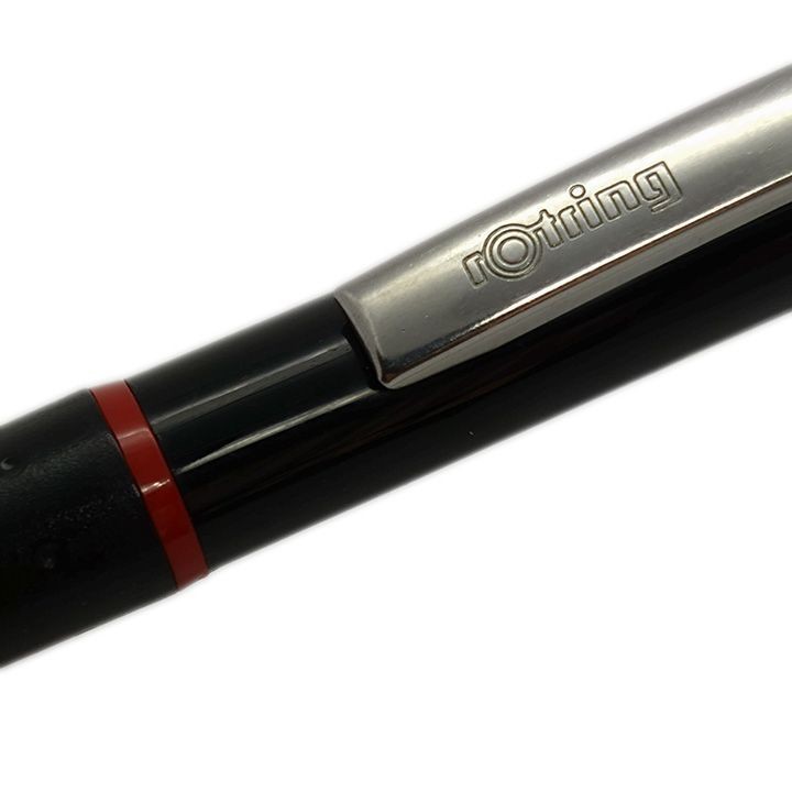 Rotring clipper knock type ballpoint pen black writing utensil stationery brand